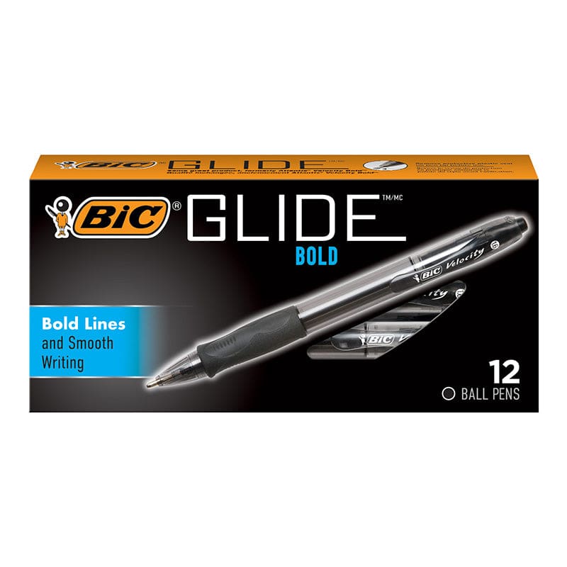 Bic Glide Ball Pen Bold Black 12/Pk (Pack of 3) - Pens - Bic Usa Inc