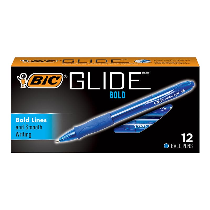 Bic Glide Ball Pen Bold Blue 12/Pk (Pack of 3) - Pens - Bic Usa Inc