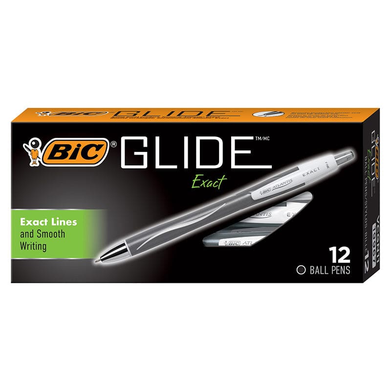 Bic Glide Ball Pen Fine Black 12/Pk (Pack of 2) - Pens - Bic Usa Inc