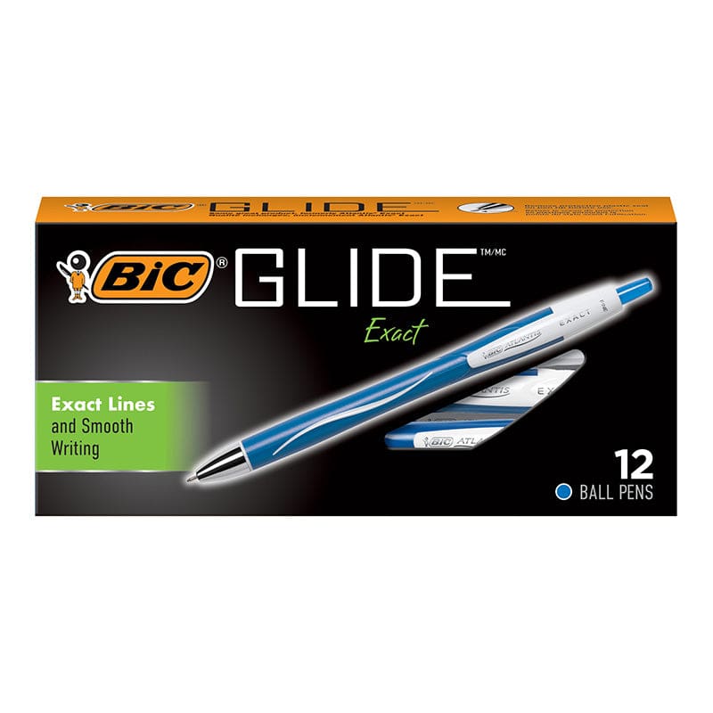 Bic Glide Ball Pen Fine Blue 12/Pk (Pack of 2) - Pens - Bic Usa Inc