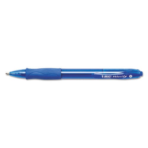 BIC Glide Bold Ballpoint Pen Retractable Bold 1.6 Mm Blue Ink Translucent Blue Barrel Dozen - School Supplies - BIC®