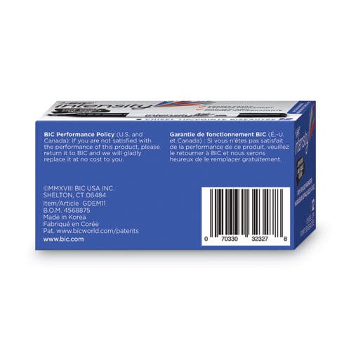 BIC Intensity Low Odor Chisel Tip Dry Erase Marker Broad Chisel Tip Black Dozen - School Supplies - BIC®