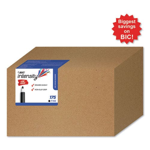 BIC Intensity Low Odor Fine Point Dry Erase Marker Xtra Value Pack Fine Bullet Tip Black 175/carton - School Supplies - BIC®