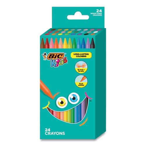 BIC Kids Coloring Crayons 24 Assorted Colors 24/pack - School Supplies - BIC®
