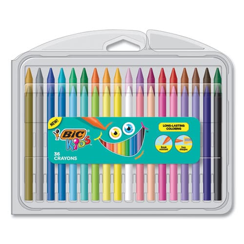 BIC Kids Coloring Crayons 36 Assorted Colors 36/pack - School Supplies - BIC®
