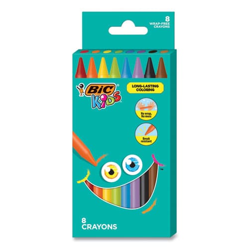 BIC Kids Coloring Crayons 8 Assorted Colors 8/pack - School Supplies - BIC®