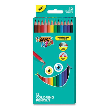 BIC Kids Coloring Pencils 0.7 Mm Hb2 (#2) Assorted Lead Assorted Barrel Colors 12/pack - School Supplies - BIC®