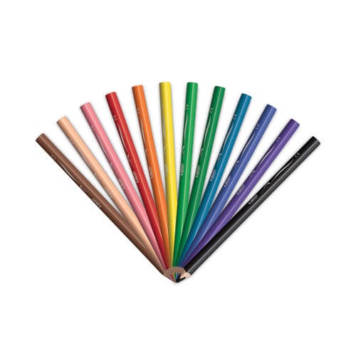 BIC Kids Jumbo Coloring Pencils 1 Mm Hb2 (#2) Assorted Lead Assorted Barrel Colors 12/pack - School Supplies - BIC®