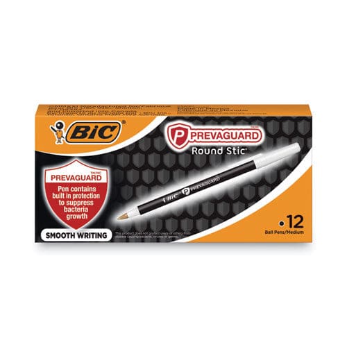 BIC Prevaguard Ballpoint Pen Stick Medium 1 Mm Black Ink/black Barrel Dozen - School Supplies - BIC®