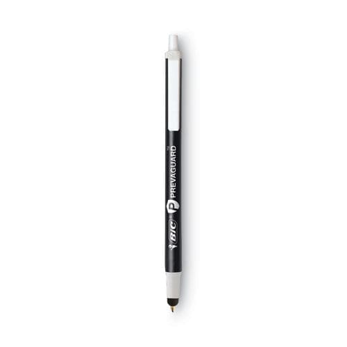 BIC Prevaguard Ballpoint/stylus Pen Retractable Medium 1 Mm Black Ink/black Barrel Dozen - School Supplies - BIC®