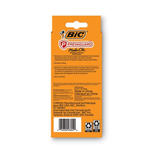 BIC Prevaguard Media Clic Mechanical Pencils 0.7 Mm Hb (#2) Black Lead 2 Black Barrel/2 Blue Barrel 4/pack - School Supplies - BIC®