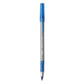 BIC Round Stic Grip Xtra Comfort Ballpoint Pen Easy-glide Stick Medium 1.2 Mm Blue Ink Gray/blue Barrel Dozen - School Supplies - BIC®