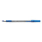 BIC Round Stic Grip Xtra Comfort Ballpoint Pen Stick Fine 0.8 Mm Blue Ink Gray/blue Barrel Dozen - School Supplies - BIC®