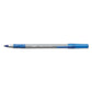 BIC Round Stic Grip Xtra Comfort Ballpoint Pen Value Pack Easy-glide Stick Medium 1.2 Mm Blue Ink Gray/blue Barrel 36/pack - School Supplies