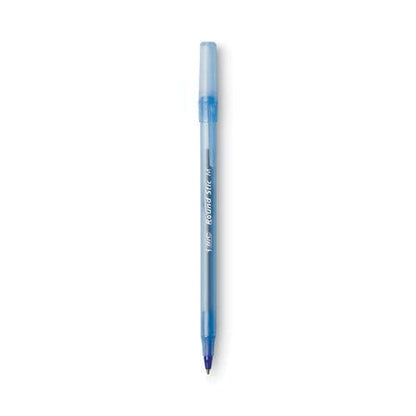 BIC Round Stic Xtra Life Ballpoint Pen Xtra-value Pack Stick Medium 1.2 Mm Blue Ink Gray Barrel 240/carton - School Supplies - BIC®