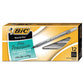 BIC Round Stic Xtra Precision Ballpoint Pen Stick Fine 0.8 Mm Black Ink Smoke Barrel Dozen - School Supplies - BIC®