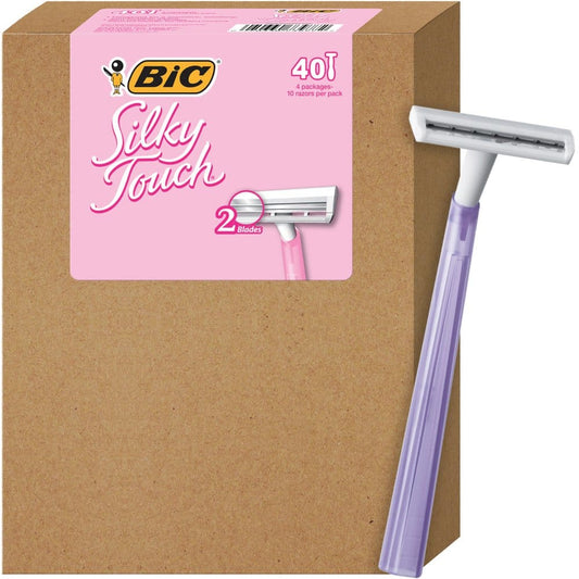 BIC Silky Touch Women’s 2-Blade Disposable Razor (40 ct.) - Razors Shaving & Hair Removal - BIC