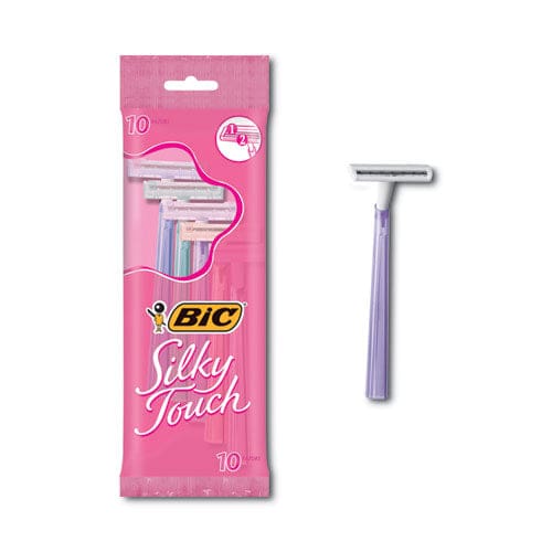 BIC Silky Touch Women’s Disposable Razor 2 Blades Assorted Colors 10/pack - Janitorial & Sanitation - BIC®