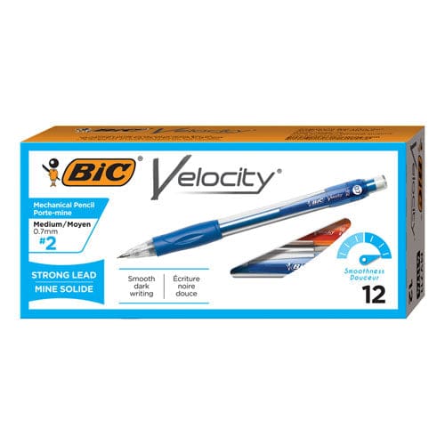 BIC Velocity Original Mechanical Pencil 0.7 Mm Hb (#2.5) Black Lead Blue Barrel Dozen - School Supplies - BIC®