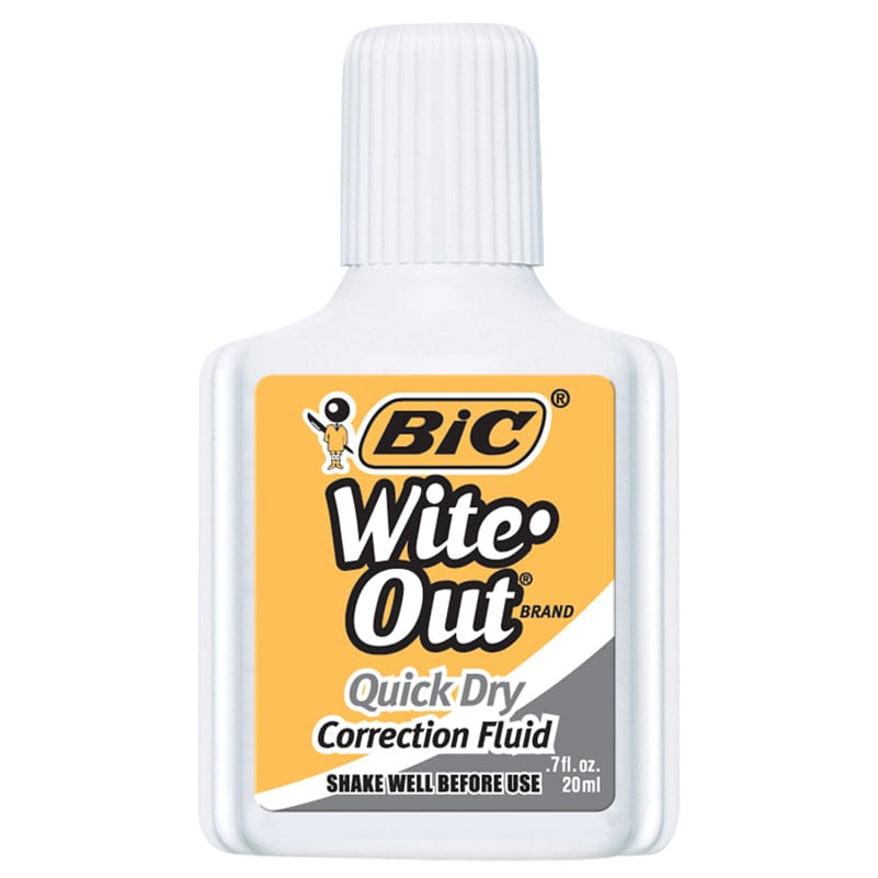 Bic Witeout Quick Dry Correct Fluid (Pack of 12) - Liquid Paper - Bic Usa Inc
