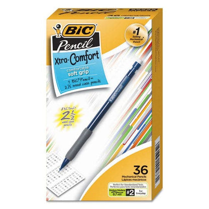 BIC Xtra-comfort Mechanical Pencil Value Pack 0.7 Mm Hb (#2.5) Black Lead Assorted Barrel Colors 36/pack - School Supplies - BIC®