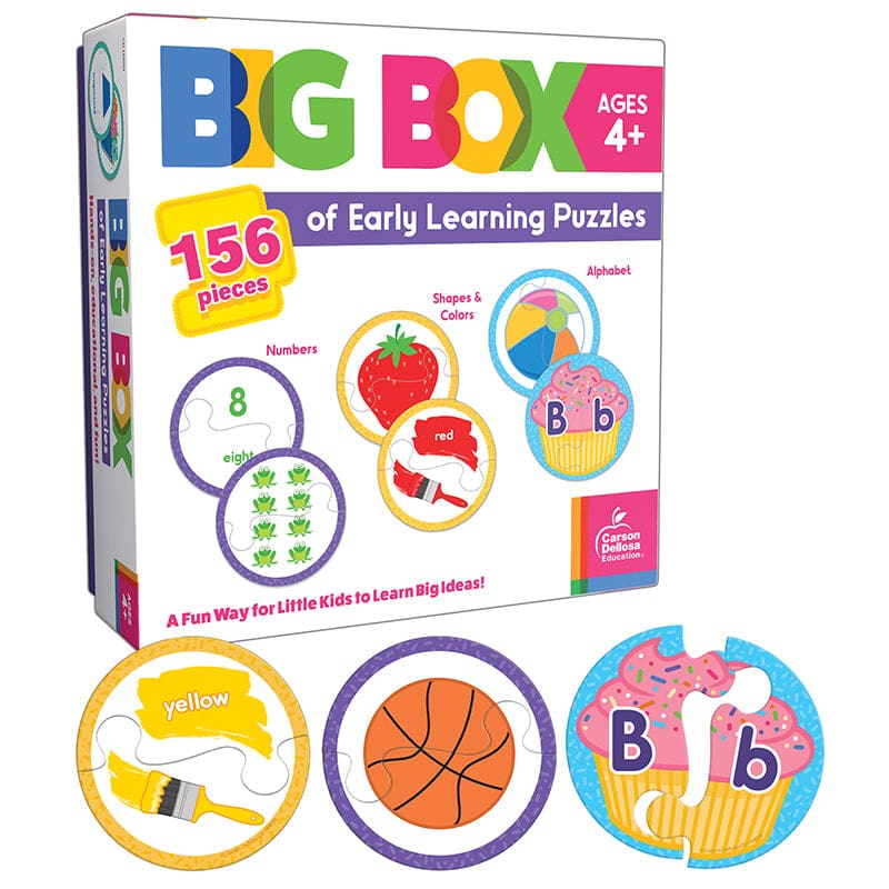 Big Box Of Early Learning Puzzles - Language Arts - Carson Dellosa Education