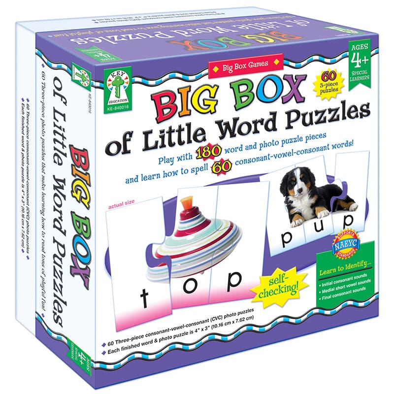Big Box Of Little Word Puzzles - Language Arts - Carson Dellosa Education