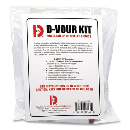 Big D Industries D’vour Clean-up Kit Powder All Inclusive Kit 6/carton - Janitorial & Sanitation - Big D Industries