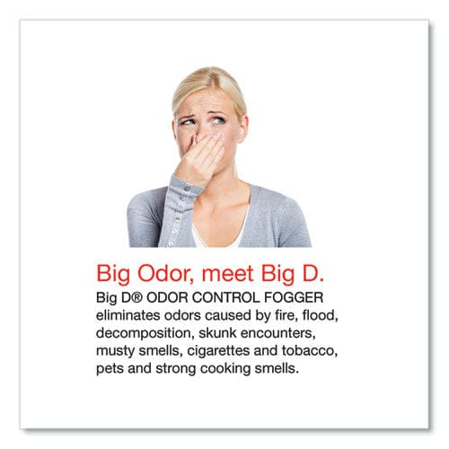Big D Industries Odor Control Fogger Original Scent 5 Oz Aerosol Spray 12/carton - Janitorial & Sanitation - Big D Industries