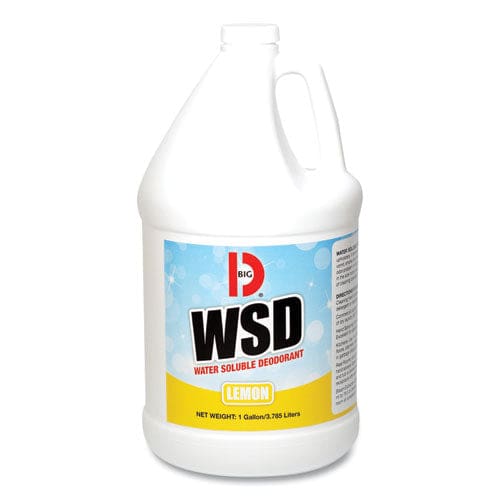 Big D Industries Water-soluble Deodorant Lemon Scent 1 Gal Bottle 4/carton - Janitorial & Sanitation - Big D Industries