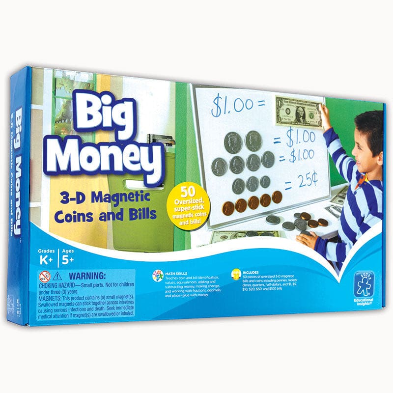 Big Money Magnetic Coins And Bills - Shopping - Learning Resources