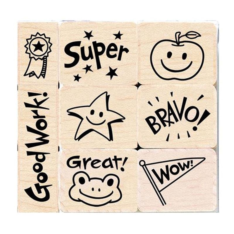 Big N Little Bravo For Teacher (Pack of 3) - Stamps & Stamp Pads - Hero Arts