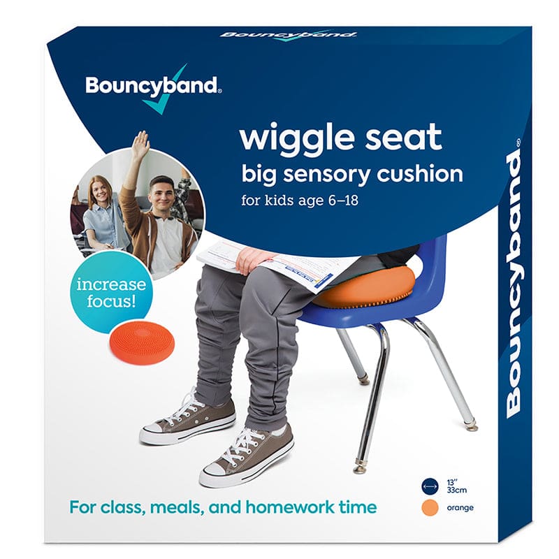 Big Wiggle Seat Cushion Orange Bouncyband Sensory - Floor Cushions - Bouncy Bands