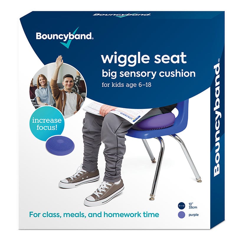 Big Wiggle Seat Cushion Purple Bouncyband Sensory - Floor Cushions - Bouncy Bands