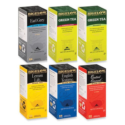 Bigelow Assorted Tea Packs Six Flavors 28/box 168/carton - Food Service - Bigelow®