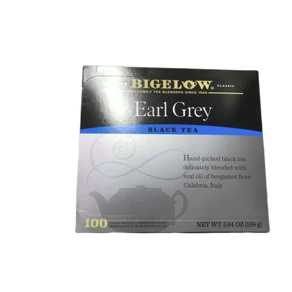 Bigelow Earl Grey Black Tea - 100 Tea Bags (Full Size) - ShelHealth.Com