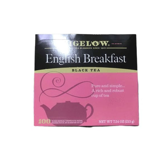 Bigelow English Breakfast Black Tea, 100 Count - ShelHealth.Com