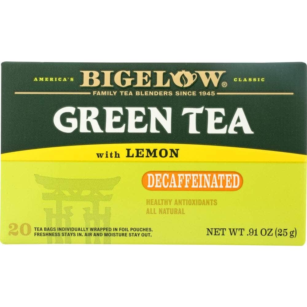 Bigelow Bigelow Green Tea With Lemon Naturally Decaffeinated 20 Tea Bags, 0.91 oz