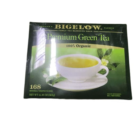 Bigelow Premium 100-Percent Organic Green Tea, 150-Count Box - ShelHealth.Com