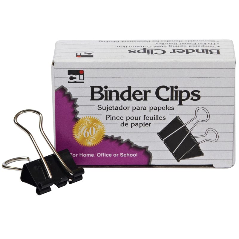 Binder Clips 12Ct 5/8In Medium Capacity 1 1/4In Wide (Pack of 12) - Clips - Charles Leonard