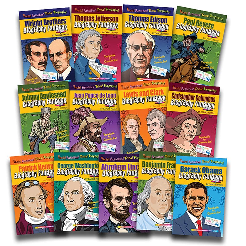 Biography Funbooks Presidents Inventors & Explorers - History - Gallopade