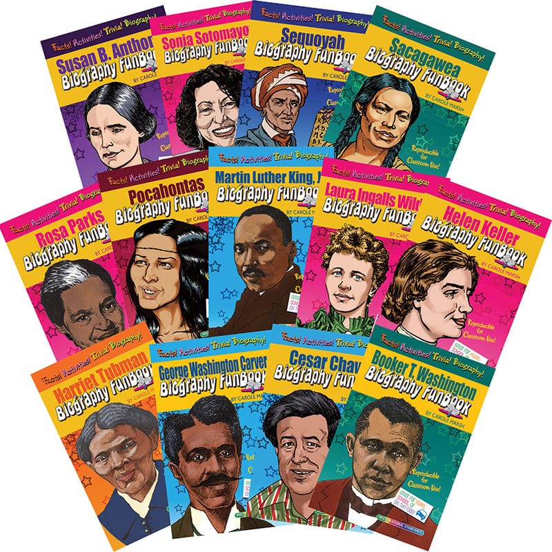 Biography Funbooks Women & Minorities Who Shaped Our Nation - History - Gallopade