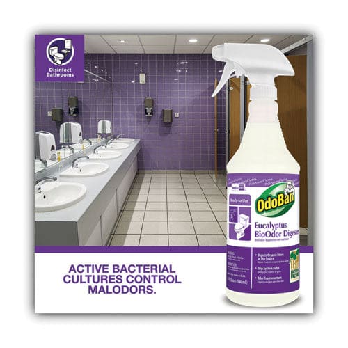 Bioodor Digester Eucalyptus Scent 32 Oz Spray Bottle 12/carton - Janitorial & Sanitation - OdoBan®