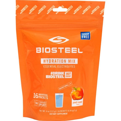 Biosteel Sports Nutrition Hydration Mix Peach Mango 16 ea - Biosteel Sports Nutrition