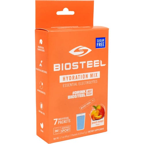 Biosteel Sports Nutrition Hydration Mix Peach Mango 7 ea - Biosteel Sports Nutrition