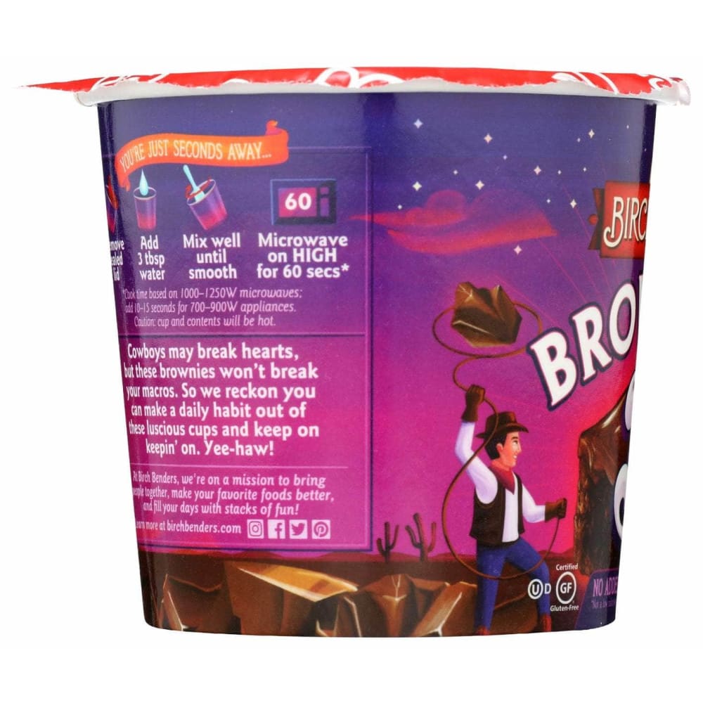 BIRCH BENDERS Birch Benders Baking Cup Dbl Chc Brwnie, 1.76 Oz