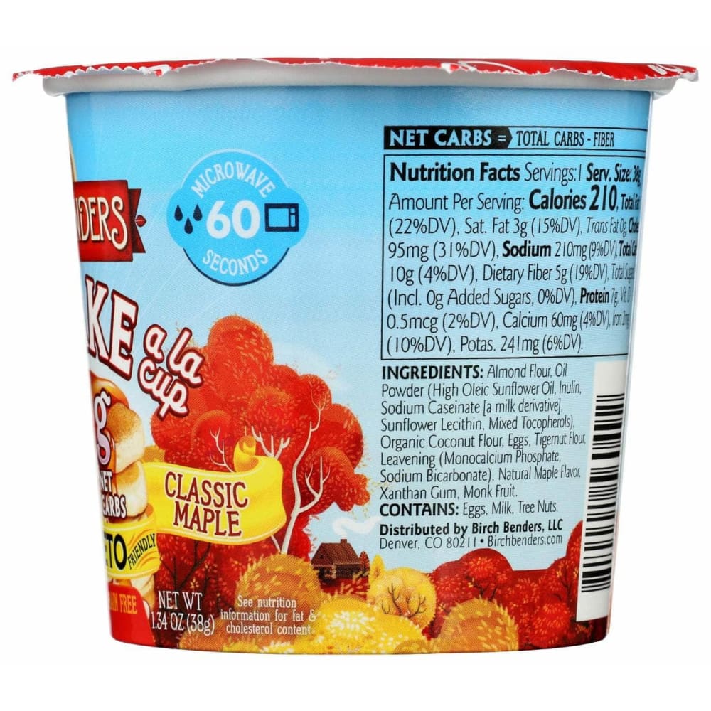 BIRCH BENDERS Birch Benders Classic Maple Pancake Cup, 1.34 Oz