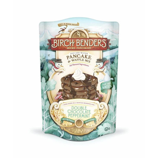 BIRCH BENDERS Birch Benders Double Chocolate Peppermint Pancake Waffle Mix, 16 Oz