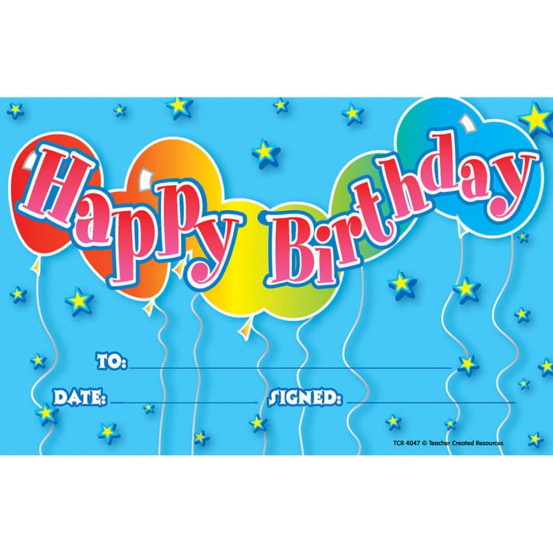 Birthday 2 Awards (Pack of 10) - Awards - Teacher Created Resources