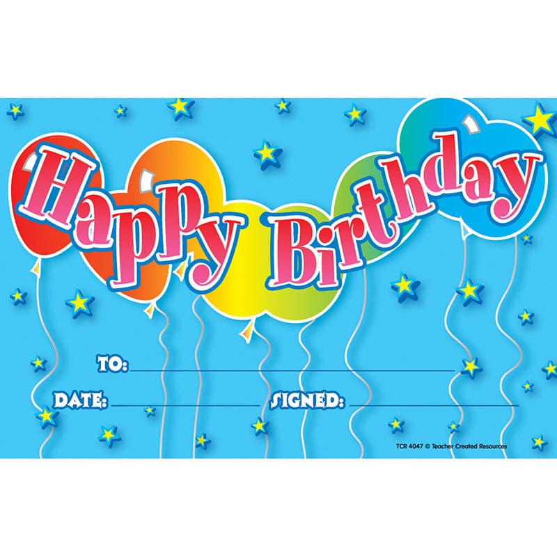 Birthday 2 Awards (Pack of 10) - Awards - Teacher Created Resources